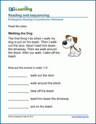 Worksheet will open in a new window. Reading And Sequencing Worksheets For Kindergarten K5 Learning