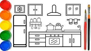 Maybe you would like to learn more about one of these? Glitter Kitchen Drawing And Coloring Pages For Kids Dapur Halaman Mewarnai Youtube