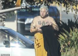 By sameer suri for dailymail.com. Jonah Hill Shows Off His New Bleach Blonde Hairdo During A Surfing Packed Malibu Beach Day Aktuelle Boulevard Nachrichten Und Fotogalerien Zu Stars Sternchen