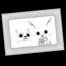 Spędza też wesołe chwile wśród swoich przyjaciół. Kolorowanki Bing Bunny