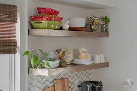 You can't see the anchors behind it, and all you. How To Build Seamless Diy Floating Kitchen Shelves Anika S Diy Life