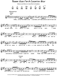 Maybe you would like to learn more about one of these? John Denver Thank God I M A Country Boy Sheet Music Leadsheet In A Major Download Print Sku Mn0094923