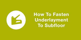Never use screws when doing underlayment. How To Fasten Underlayment To Subfloor Mp Global Products
