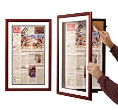 A Great News Or Sports Event Can Be Treasured And Displayed In The Swingframe Newspaper Frame Thi Newspaper Frame Newspaper Article Display Newspaper Display