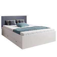 Matratze und unterfederung bilden ein aufeinander abgestimmtes schlafsystem.eine geeignete unterfederung verstärkt die anpassungsfähigkeit ihrer matratze an ihrem körper. Paket Doppelbett Juist 140x200 Cm Mit Bettkasten Kopfteil Anthrazit Rahmen Weiss Inkl Bonellfederkern Matratze Und 13 Leisten Rollrost Ceres Webshop