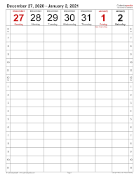 Weight loss planner templates createful journals. Weekly Calendars 2021 For Excel 12 Free Printable Templates