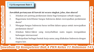 Uji kompetensi bab 2 buku paket pkn kelas 11 kurikulum 2013. Jawaban Uji Kompetensi Bab 4 Pkn Kelas 11 Halaman 143 Youtube