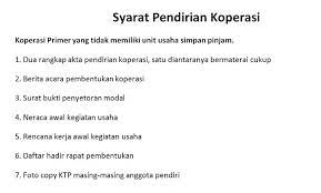 Syarat dan tata cara pendirian sebuah koperasi. Syarat Buat Koperasi Di Bandung Simpan Pinjam Buat Koperasi