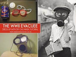 My Expat Life The Wwii Evacuee Mask For Kids Diy Costumes Kids World History Classroom