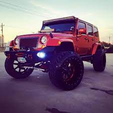 Modified Red Jeep Jk Dream Cars Jeep Red Jeep Jeep Truck