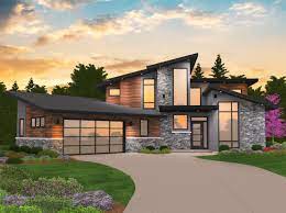 Read reviews and choose a room with frequently asked questions: Modern Empty Nester Home Plan Unique Modern House Plan