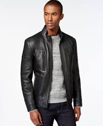 Boss Hugo Boss Gentin Leather Jacket Coats Jackets Men Macy S Leather Jacket Outfit Men Boss Leather Jacket Leather Jacket