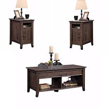 Get 5% in rewards with club o! Home Square Rustic 3 Piece Coffee Table And End Table Sets In Oak Brown Home Kitchen Living Room Table Sets Rayvoltbike Com