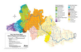 maps of the red deer river watershed rdrwa