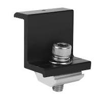 Solar Panel End Clamp Fastener With Grounding Pins UL 2703 (6 Units / Pack)