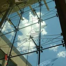 Download cad block in dwg. Spider Glass Curtain Walls Bolted Point Fixed Glazing Glasscon Gmbh Architectural Building Skins Facade Solutions Curtain Walls Glazing Solar Shading Brise Soleil