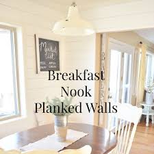 Breakfast Nook Planked Wall Tutorial Sarah Joy Breakfast Nook Seating Breakfast Nook Breakfast Nook Furniture