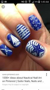 Come Sail Away Nautical Nail Designs Nautical Nails Anchor Nail Designs