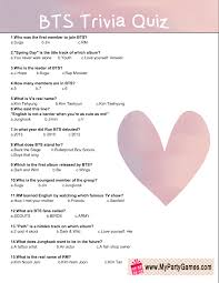 Please understand that our phone lines must be clear for urgent medical care needs. Free Printable Bts Trivia Quiz With Answer Key