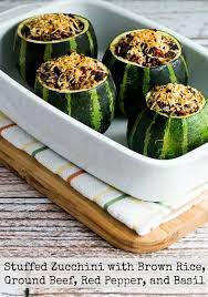 39 Reference Of Baked Zucchini Ground Beef Recipes In 2020 Brown Rice Recipes Zucchini Ground Beef