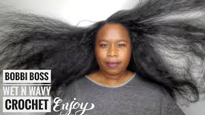 My own hip length hair has natural texture. So Natural Bobbi Boss Brazilian Wet Wavy 20 Crochet Hair Wiggit Co Uk Youtube