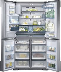 samsung rf34h9960s4 36 inch 4 door french door refrigerator with 34 3 cu ft capacity 4 spillproof glass shelves gallon door storage door flex triple cooli french door refrigerator refrigerator samsung appliances