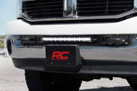 Dodge 20 Inch Led Light Bar Hidden Bumper Kit 03 18 Ram 2500 3500 Rough Country
