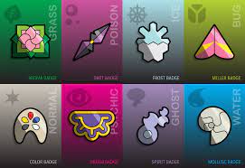Image Result For Pokemon Gym Badges Arte Pokemon Cosas De Pokemon Maestro Pokemon
