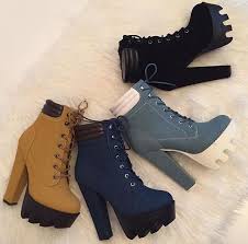 Me Muero Por Unas Timberland Heels White Timberland Boots Shoe Boots
