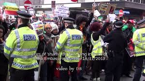 Places riyadh, saudi arabia consulate & embassy embassy of malaysia, riyadh. Malaysia Hockey Team Ethiopians Protest At Saudi Arabia Embassy In London Hanisha Solomon