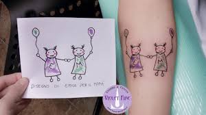 Violet Fire Tattoo Tatuaggi Dedica Tatuaggi Tatuaggi Colorati