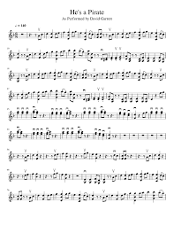 Feel free to recommend similar pieces if you liked this piece, or. He S A Pirate David Garrett Sheet Music For Violin Solo Musescore Com