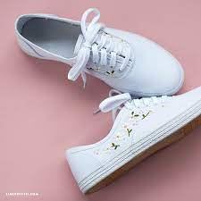 Use them for stitched flower wreaths, add more detail to a piece you are making right now or embellish your clothes. Make Your Own Daisy Embroidered Sneakers For Spring
