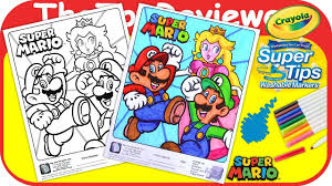 Smw goomba ripped by leeseongjae620 and smb2 galoomba color credits to mf230. Super Mario Peach Luigi Deluxe Coloring Book Page Crayola Markers Unboxing Toy Review Thetoyreviewer Youtube