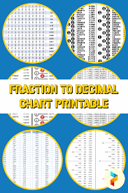 Only fractions in lowest terms are listed. 10 Best Fraction To Decimal Chart Printable Printablee Com