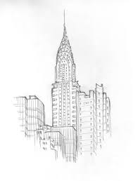 The Chrysler Building Sketch New York Tattoo Design New York Drawing New York Tattoo City Drawing