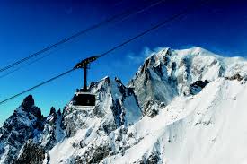 Il sole nascente poco a poco. Skyway Monte Bianco Wikipedia