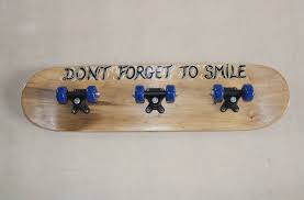 Skateboard Relooke Transforme En Porte Manteaux Porte Etsy