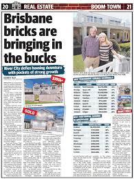 Newspaper is a good source of knowledge. Brisbane Bricks Are Bringing In The Bucks Oxmar Properties