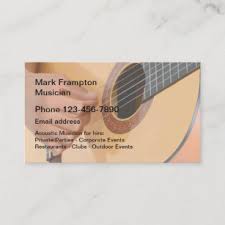 15% off with code zazpartyplan. Musician Business Cards Business Card Printing Zazzle