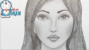 How to draw realistic eyes with step by step drawing tutorial in easy steps. How To Draw A Girl Face With Pencil For Beginners Youtube