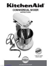 commercial series stand mixer manuals