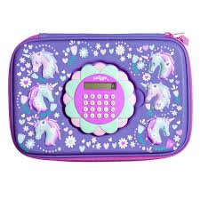Calculator Hardtop Pencil Case Lilac Smiggle Online In 2020 Pencil Case Stationery Organization Case