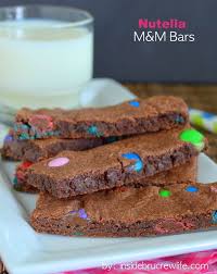 Nutella M M Bars Desserts Sweet Recipes Dessert Recipes