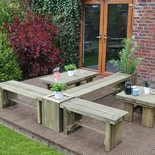 Are you thinking of creating a bench, seat or chair from railway sleepers to add something special or unique to your house or garden? Forest Garden Forest Sleeper Bench 1 2 M Pressure Treated Amazon Co Uk Garden Outdoors