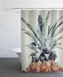 duschvorhang ananas pinapple duschvorhang vorhange dusche