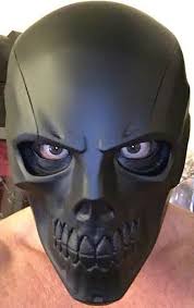 Black Mask Birds Of Prey Arkham Origins Flat Black Color Etsy