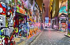View Of Colorful Graffiti Artwork At Hosier Lane In Melbourne Wall Mural Pixers We Live To Change In 2021 Graffiti Wallpaper Graffiti Artwork Street Art