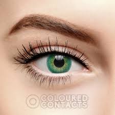 Emerald green from the bella elite line or hidrocor rio ipanema from solotica enhances green eyes with a playful green shade that will add depth and sparkle. Monthly Emerald Green Blend Natural Colored Contact Lenses