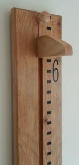 Handmade Wooden Growth Chart Height Chart Solid Oak Ideal Christening Gift In Home Furniture Diy Childre Wooden Growth Chart Wooden Diy Handmade Wooden